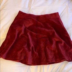 Forever 21 Red Skater Skirt